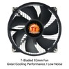 Thermaltake 7-bladed 92mm 4-Pins PWM Aluminum Extrusion CPU Cooling Fan