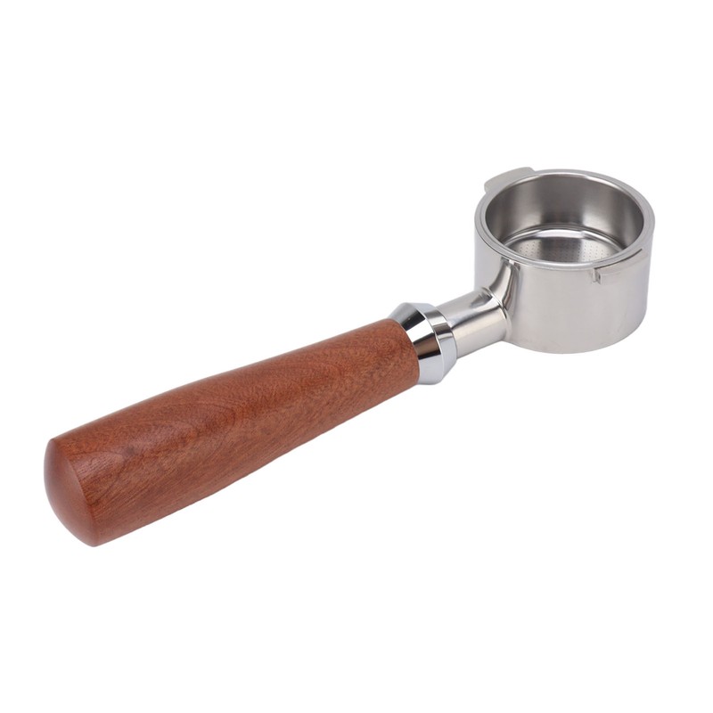 51mm Bottomless Portafilter 2 Ears Stainless Steel Basket and Redwood