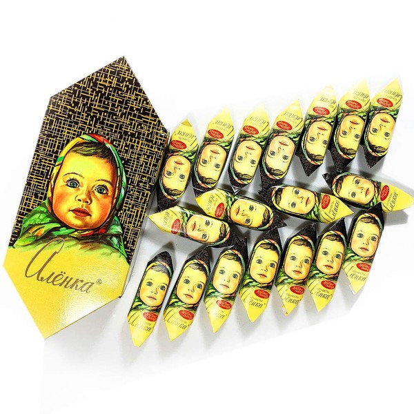 Chocolate Candies Alenka, Russian Classic Gift Box by Red October 454 g | 1 lb