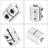 MECCANIXITY 2PCS Shaft Coupling 5 to 8mm(ID) 25mm(L) Aluminum Alloy