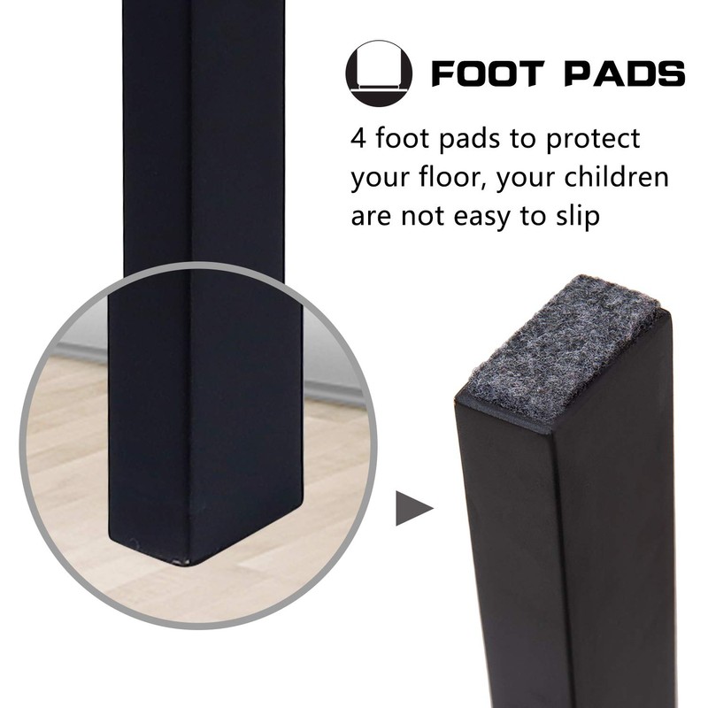 HOUCHICS Wooden Step Stool for Adults with 400lb, Wood Step