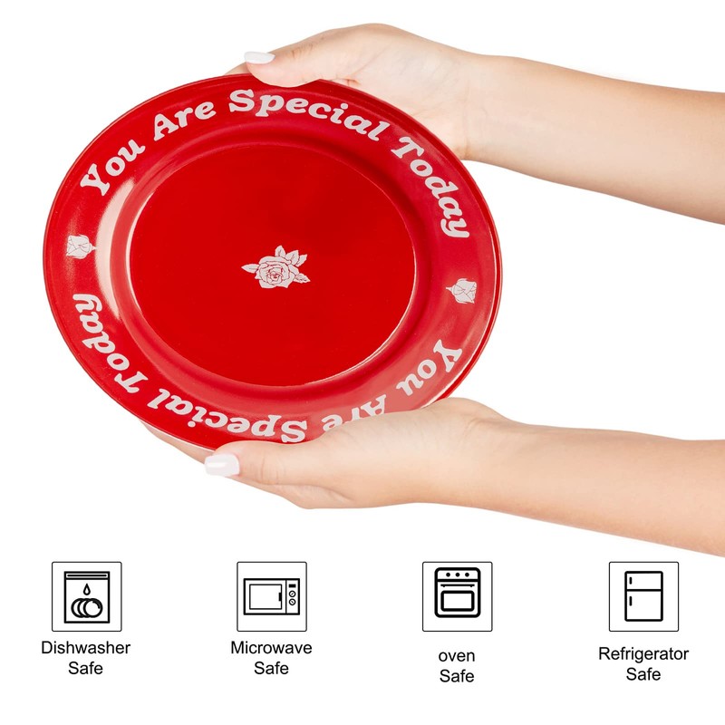 You Are Special Today Red Plate, Unique Ceramic Plate Gifts