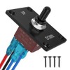 Reverse Polarity Toggle Switch, MecRecare 4 Pin DPDT 30A/12VDC (ON)-Off-(ON)