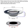 Seatery 1.50" Bathtub Strainers, Bathroom Sink Strainers, Shower Drain Hair