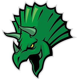 JJH Inc Magnet Triceratops Dinosaur Head Mascot Flexible Vinyl Magnet Waterproof Car Magnetic Bumper Sticker 5"