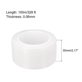 MECCANIXITY Removable Protective Film, 2.17 Inch x 328 Ft Surface Protective Scratch Film Roll for Furniture, Electrical Appliances, Clear