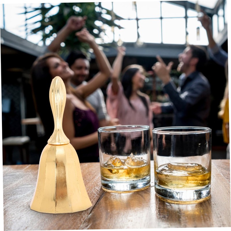 jojofuny Elegant Metal Call Bell for Restaurant and Bar Decorative