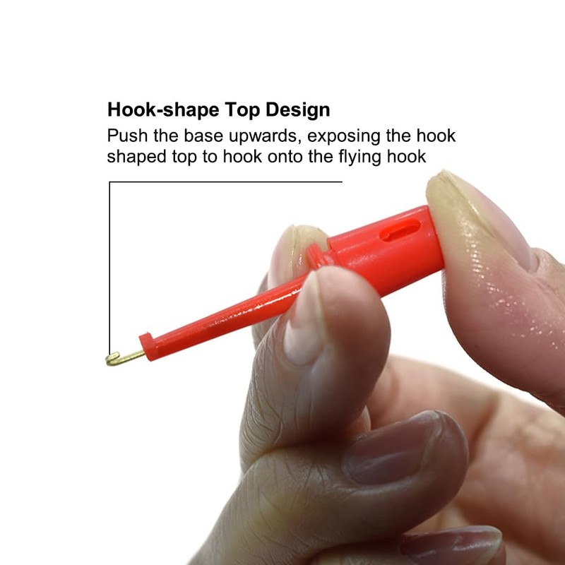 16-Piece Multimeter Wire Lead Test Hook Clip, Test Hook, Welding