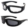 Birdz Eyewear Oriole Motorcycle Sunglasses Padded Riding Glasses 2 Pair