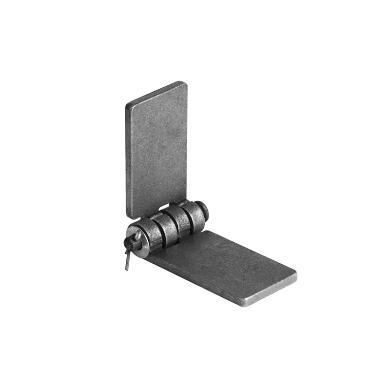 heneng 4 Pcs Weld-On Steel Butt Hinge, 7-1/2" x 1-7/8",