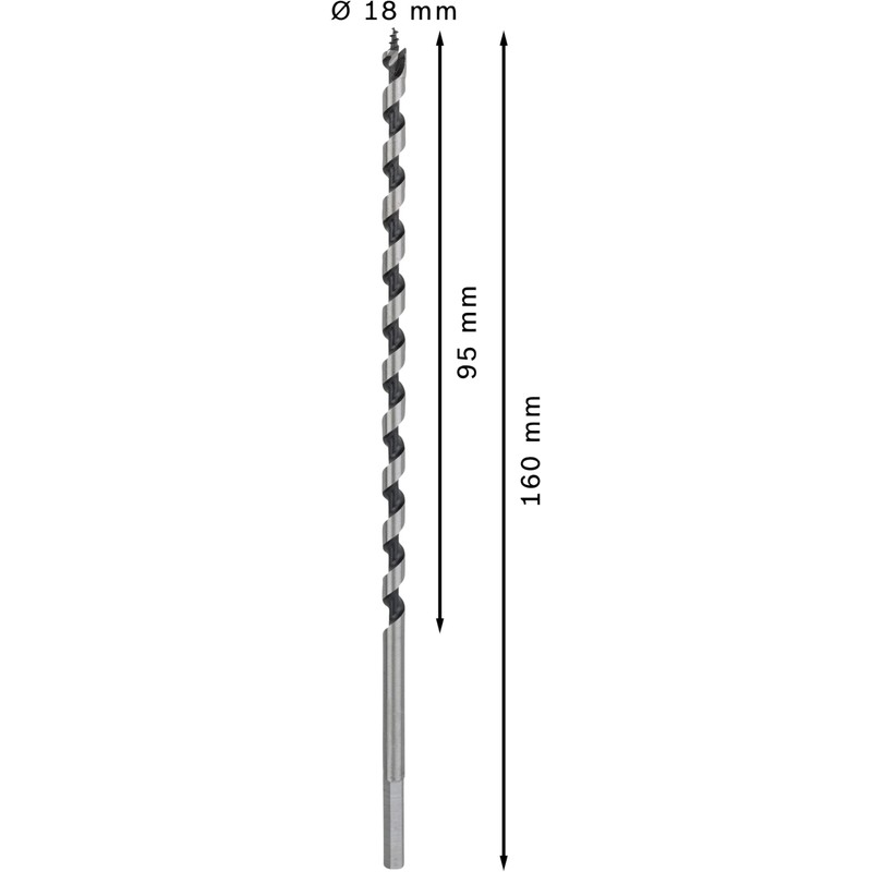 Bosch 2608585713 Auger Bit-Hex Shank 7X160X235