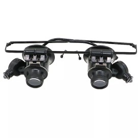 20x Magnifying Magnifier Glasses Magnifaction Jeweler Loupe Repair LED Light;