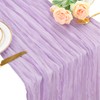 36x120 Inches Cheesecloth Table Runner Lavender Cheese Cloth Runner Elegant