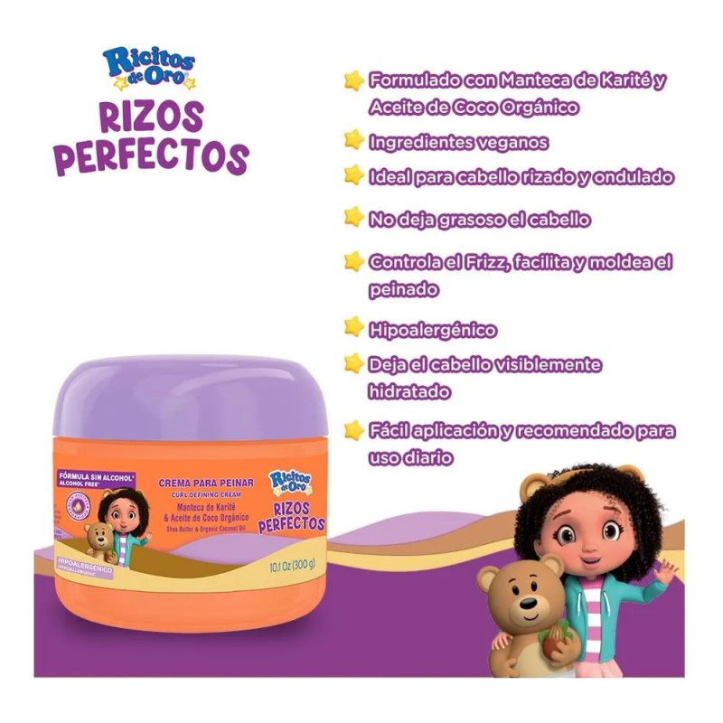Shampoo/crema Para Peinar/desenrredante - Kit Rizos Perfecto