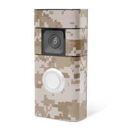 MightySkins Skin Compatible with Ring Video Doorbell Plus - Desert Camo | Protective, Durable, and Unique Vinyl Decal wrap Cover | Easy to Apply, Remove, and Change Styles