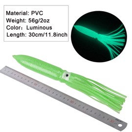 Fishing Octopus Squid Skirt Lures - 5PCS Luminous Plastic Baits Glow Soft Fishing Bait Trolling Soft Lures Multiple Colors Available Fishing Accessories Saltwater Fishing Tackle