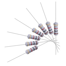 uxcell 50Pcs 1K Ohm Resistor, 1W 5% Tolerance Metal Oxide Film Resistors, Axial Lead, Flame Proof for DIY Electronic Projects and Experiments