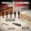 EZARC Countersink Drill Bit Set, 12 PCS Counter Sink Drill