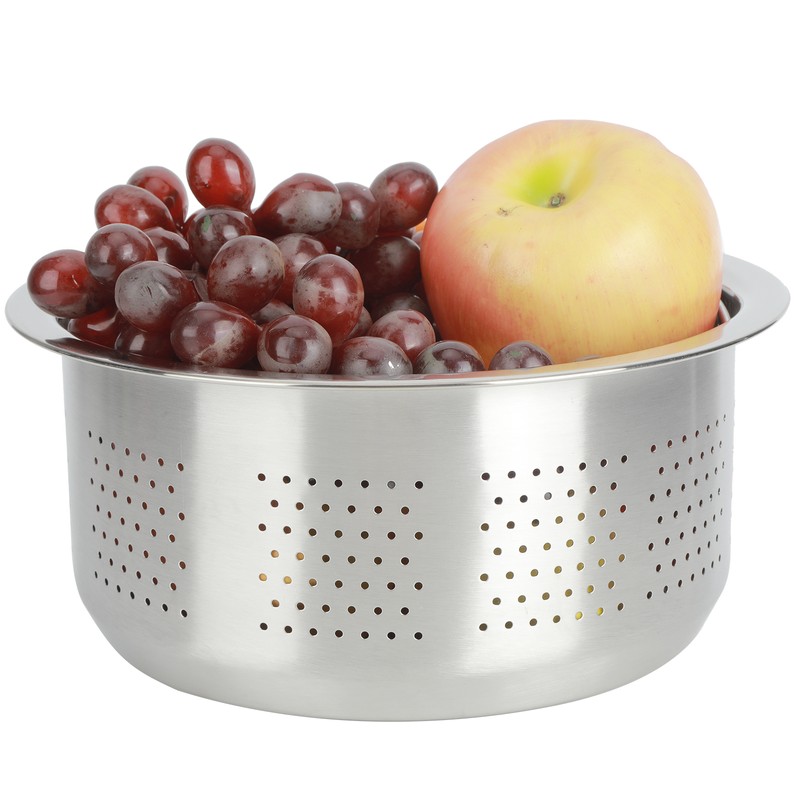 MultiFunctional Stainless Steel Rice Steaming Basket Vegetable Cleaning Fruit Basket