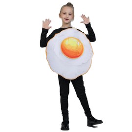 Dsplay Unisex Kid Fried Egg Costumes Role Play Fun Breakfast Food Costumes For Girl Boy