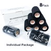 [8 Pack 4" x 5 Yards] Black- Self Adhesive Cohesive