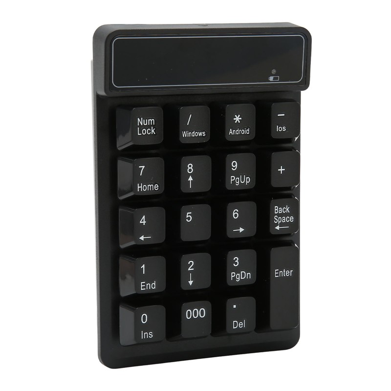 Wireless Number Pad Black 19 U Shaped Keys BT4.0 Battery