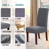 Smarcute 2 Pack Stretch Dining Room Chair Slipcovers Sets, Stretch