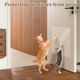 Cat Scratch Furniture Protector, Easy to Remove Couch Scratch Guard,Couch Protector from Cat Claws,Furniture Protection Pads and Cats Training Tape(10-Pack)