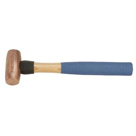 American Hammer AM2CUWG Copper 99 Pure Non Sparking Tradesman Hammer, 2 lb., 3.5" Height, 1.5" Width, 12" Length