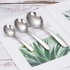 SHULI Soup Spoons for Kids, Stainless Steel Bouillion, Classic Spoons,