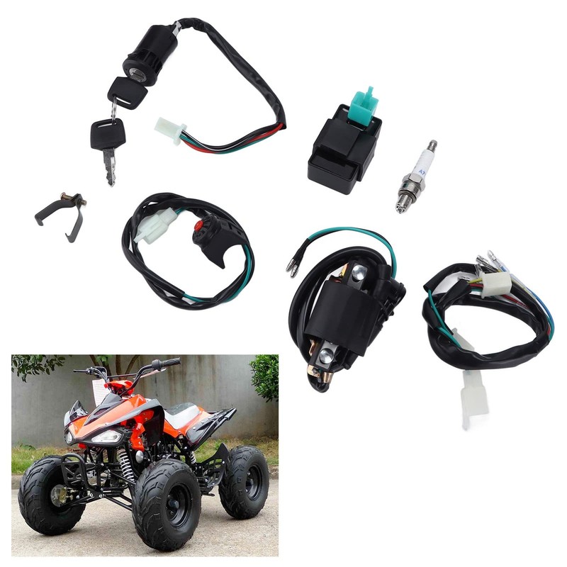 Aramox CDI Box, Kill Switch Ignition Coil CDI Spark Plug