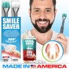 SMILE SAVER 360° 3-Sided Toothbrush 2PK + Toothpaste Tablets +