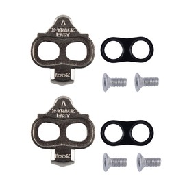 LOOK Cycle - X-TRACK EASY Cleats - Multidirectional Disengagement - Ultra Compact - Lightweight - Angular Freedom 6° - Cleats for MTB, Compatible with all SPD-Standard Pedals
