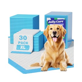 Jolly Care Extra Large Puppy Dog Pee Pads 28" x 34"-30 Count, Super Absorbent Disposable Dog Training Pads, Quick Drying, Leak-Proof, Ultra Thick Potty Pads for Dogs, Puppies, Doggie, Cats, Rabbits