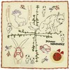 Marushin Hand Towel, Ghibli Mononoke, 9.8 x 9.8 inches (25