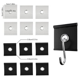 XPAPOV 12 Stück Kederöse für Kederschiene 5/6mm - 7/8mm, Kederhaken Markisenhaken Camping Kederleiste Haken Kederschiene Zubehör für Wohnmobil, Wohnwagen, Vorzelt, Camping Zelt