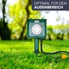 PerfectHD PerfectHD Gartensteckdose 2-fach - Au?ensteckdose mit Zeitschaltuhr - Mehrfachsteckdose