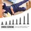 800pcs M2 Carbon Steel Countersunk Screw Cross Screw Self Tapping