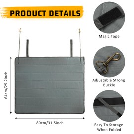 Large Rear Bumper Guard for Cars, 80 x 64 CM Foldable Car Rear Bumper Protector Guard, Protects Bumper of Cars, SUVs, Trucks from Scratches During Loading/Unloading