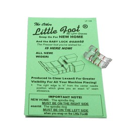 Little Foot, 1/4" Press Foot SnapOn NewHome/BabyLk New Home and Elna