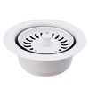Westbrass D2089SEV-50 3-1/2" Kitchen Sink Waste Disposal Drain Flange and