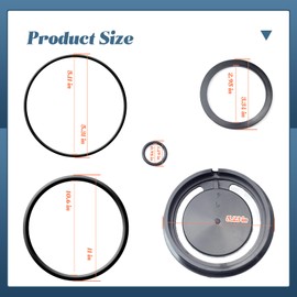 Gasket O-Ring Mechanical Seal Kit Replacement for Predator 3-in 212cc 63406 56162 for Champion 3 in 196cc 66525 Semi-Trash Water Pump for Red Lion 3 Inch 208cc 6RLAG-3LTT Full Trash-Pump, 9PCS