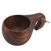 220ml Wooden Coffee Cup Comfortable Grip Handmade Eco Friendly Hot