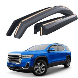 Goodyear Shatterproof in-Channel Window Deflectors for GMC Acadia 2017-2023, Rain Guards, Window Visors for Cars, Vent Deflector, Car Accessories, 4 pcs - GY007970