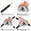 30Pcs Compact Wire Conductor Connector, T-Shape Lever Nut Wire Connector,