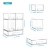 Vtopmart Stackable Storage Drawers Set of 8, Clear Plastic Organizer