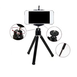 K-S-Trade Qualitativ & Innovativ Smartphone Stativ Dreibein Für AGM G2 Pro Tripod Aus Aluminium Klemmstativ Stativ Adapter Für Mobiltelefone