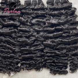 Quality Original Raw Temple Indian Indian Human Hair Extension Bundles Soft Wave Style Bulkstyle: Natural Wave, color: Black, Stretched Length: 12 inches