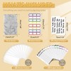 A6 Binder Budget Book Portable Marble Grain Notebook PU Leather