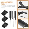 Healvian 1set Practical Hairdressing Clips and Handy Comb for Hair